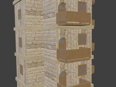 House Model 17 Low-poly 3D model