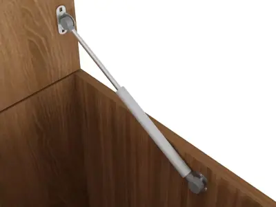 Gas piston for furniture door 3D model