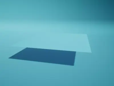 Ocean square of glass Free low-poly 3D model