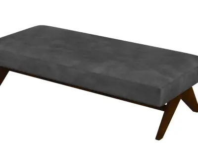 Pierre Jeanneret Daybed 3D model