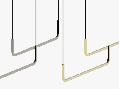 Minimalist Nordic Pendant Light 3D model