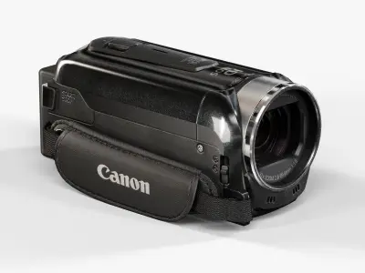Canon Vixia HF R40 camcorder Low-poly 3D model