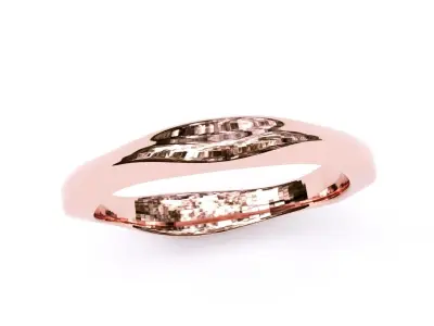 Fancy gold band  3D print model