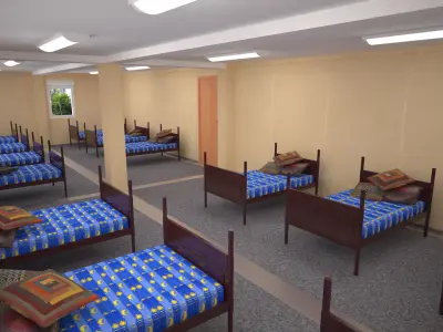 Kindergarten Modular Building 460m2 3D model