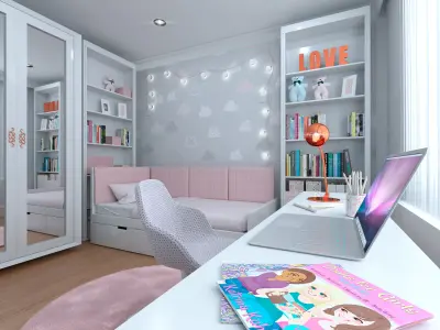 Girl Bedroom 3D model
