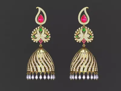 Jhumka 001 3D print model