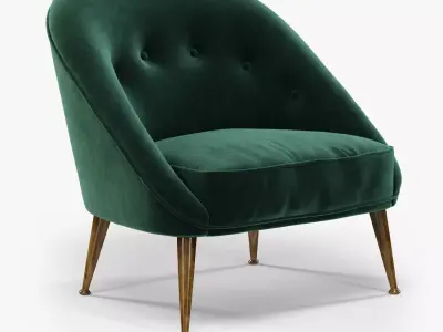 Brabbu Malay armchair 3D model
