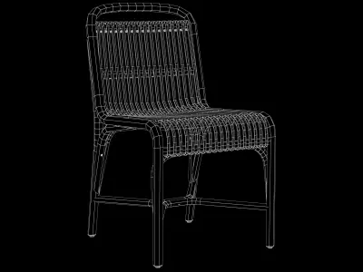 Gata chair Expormim Low-poly 3D model