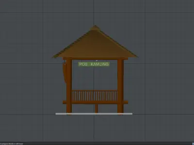 Post Kampling 3D model