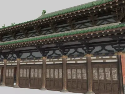 Ancient Asian Architecture Temples and Palaces 3D model