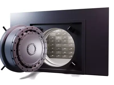 Bank Vault Low-poly 3D model