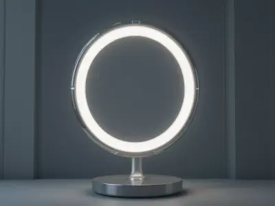 Smart Desk Lamp 3D Model  Modern Interior Lighting Low-poly 3D model