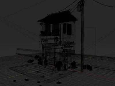 japenese house 3D model