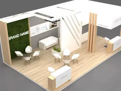 3d booth exhibition 3D model