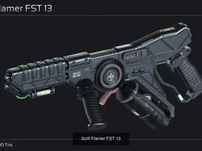 Scifi Heavy Weapon Collection I 3D Model Pack