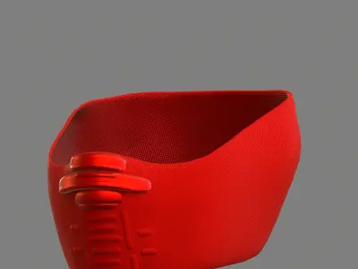 Gas mask helmet 3d model scifi Low-poly  Low-poly 3D model