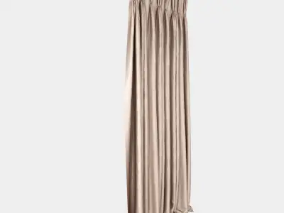 Pinch Pleat Curtain 3D model