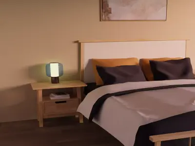 Table Lamp IKEA HOGVIND 3D model