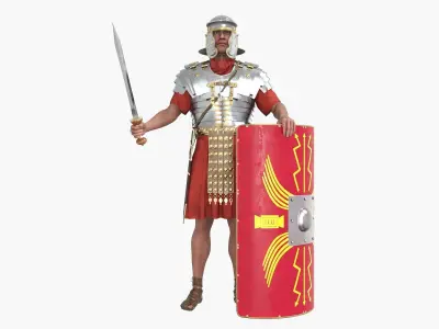 Roman Centurion - Gladius Soldier  Low-poly 3D model