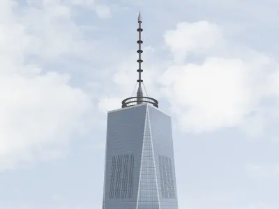 Freedom Tower Low-poly 3D model