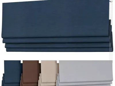 Roman Curtains 144 Kvadrat Kinnasand Highlight 3D model