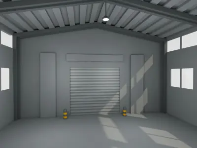 Warehouse 3D model 9