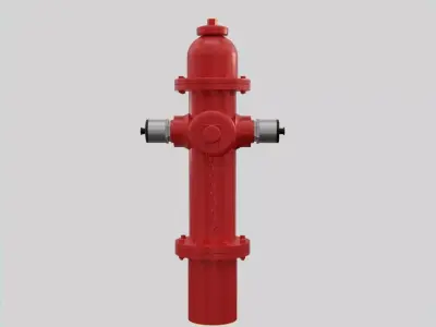 Fire Hydrant 10 - Safety and Emergency Equipment Low-poly 3D model