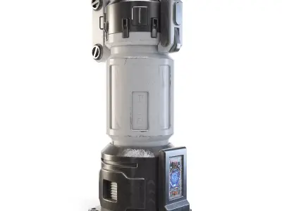 Space Station Cylindrical Pod 3D model