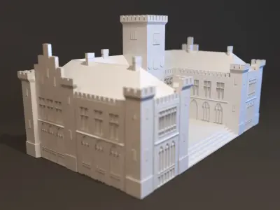 Neo-Ghotic Town Hall 3D print model