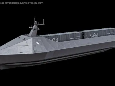  Saronic X6 Robot Ships - Robotic Unmanned Autonomous Surface Vessels ASV USV PBR(1) 