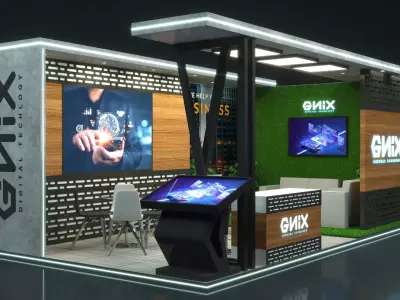 Booth Exhibition Stand Stall 3D print model