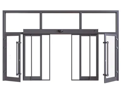 Aluminium door 3D model