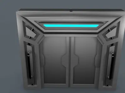 Sci Fi Door 3D model