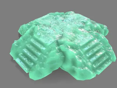 Staris Rock 09 Low-poly 3D model