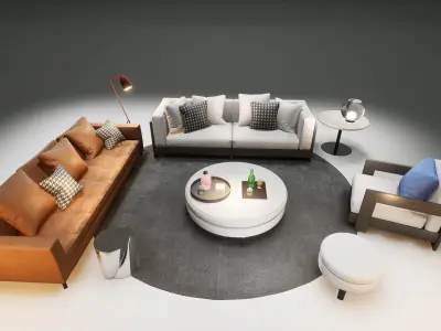 DH STUDIO Furniture Collection 08 Low-poly 3D model