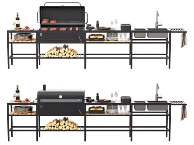 Barbecue 69 3D model