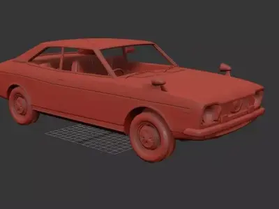 Subaru Leone Mk1 GSR 1972 3D print model