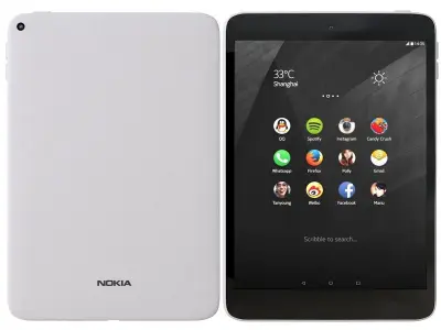 Nokia N1 Natural Aluminum 3D model