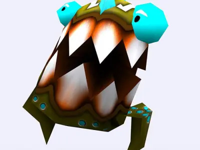 3DRT - Crazy Micromonsters Low-poly 3D model