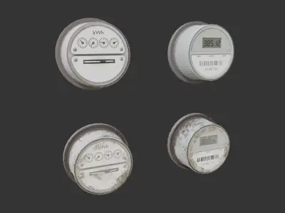 Outdoor Electrical Kit Low-poly 3D model