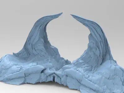 Syrian ancient assassin rocks 3D model