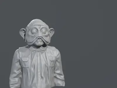 Richard Bonehill - Nien Nunb - Star Wars 3D print model