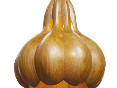 Laszlo Tompa Flower pendant light 3D model