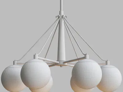 Kichler 44269PN Marilyn 6 Light 3D model