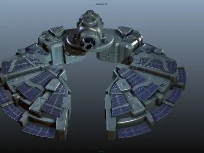Sci-Fi Space Ship 3D model