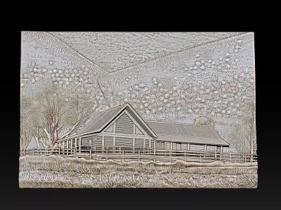 House model for cnc router 3D print model