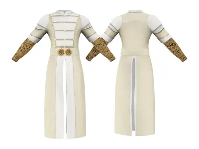 Full Ottoman Prince Sultan Outfit Costume Low-poly 3D model