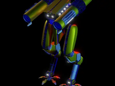 Mecha sci-fi robot 3D model