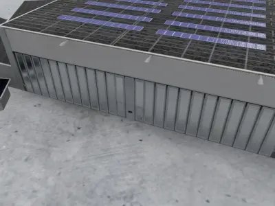 LOWS Hangar 4  Low-poly 3D model