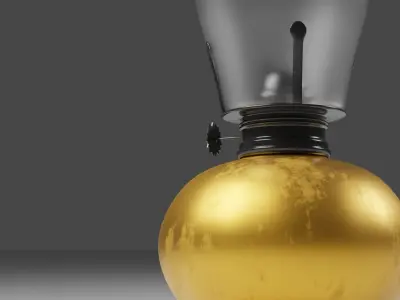 Oil Lamp 3D model